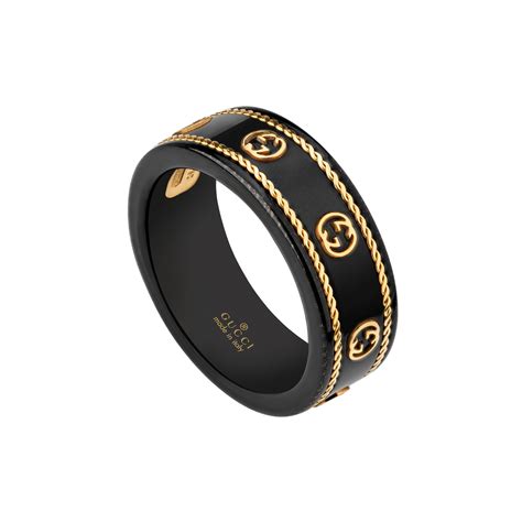 black gucci ring